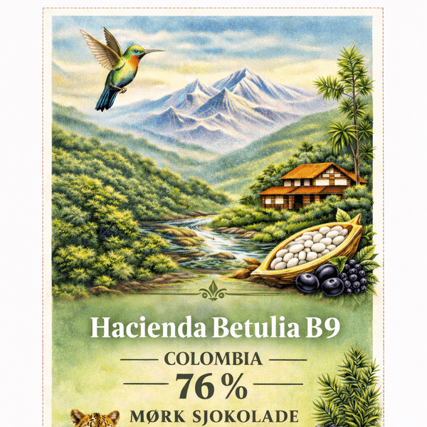 Hovedbilde MONO Sjokoladeplate Colombia Hacienda Betulia B9 ...