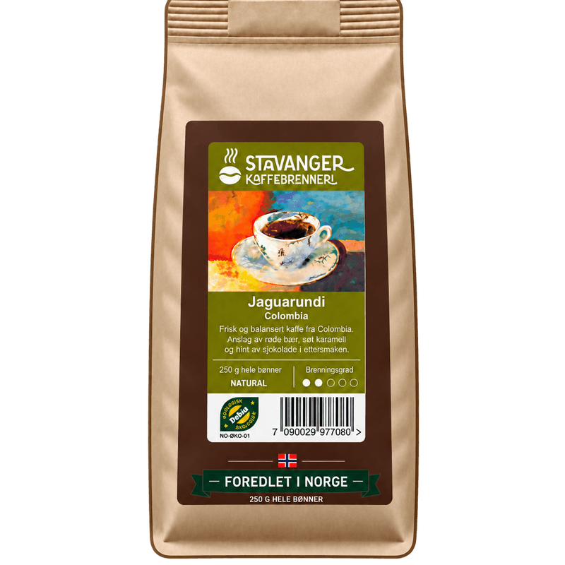 Colombia Jaguarundi NATURAL 250g Økologisk Hele bønner