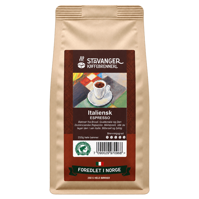 Hovedbilde Espresso italiensk 250g, Kaffe hele bønner