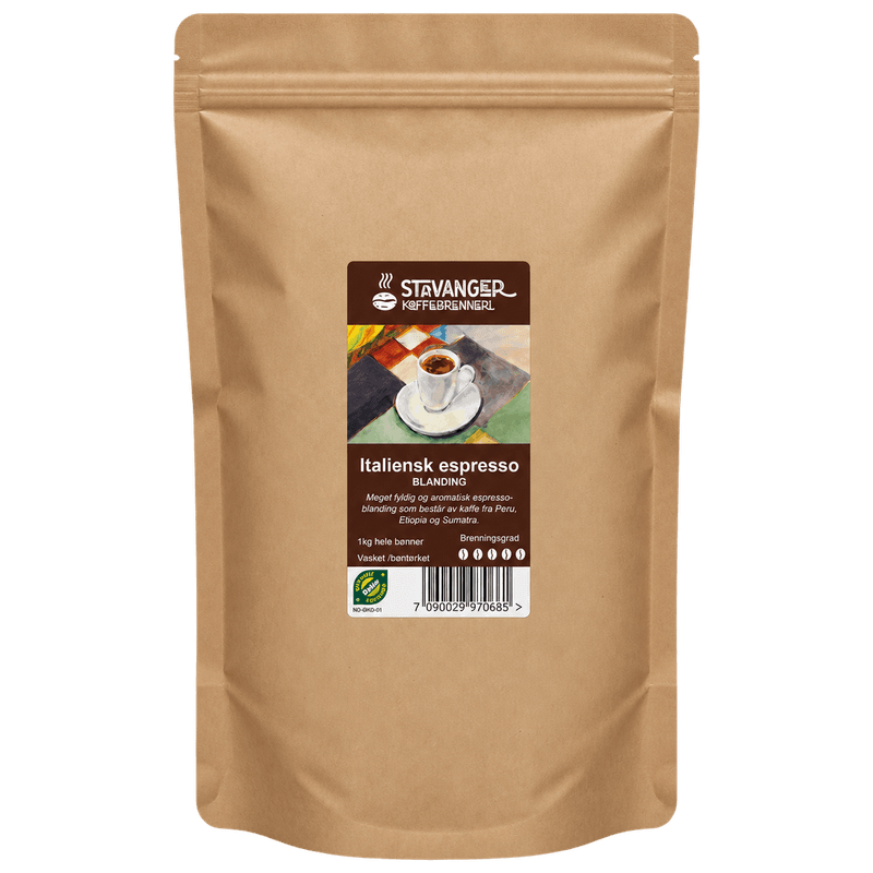 Økologisk espresso italienskbrent 1kg
