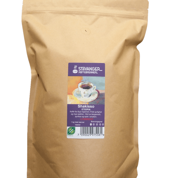 Hovedbilde Etiopia Shakisso LYSBRENT, 1kg økologisk