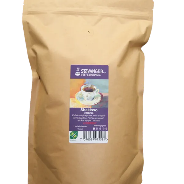 Hovedbilde Etiopia Shakisso LYSBRENT, 1kg økologisk